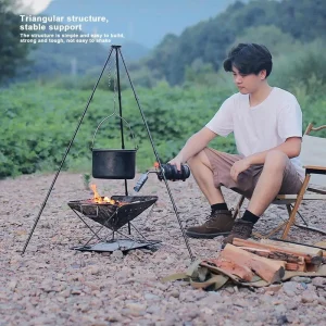 Outdoor Large Bonfire Tripod Portable