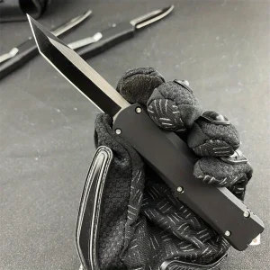 All Black Pocket Folding Knife Self-defense Tactical Multitool Hand Knife.