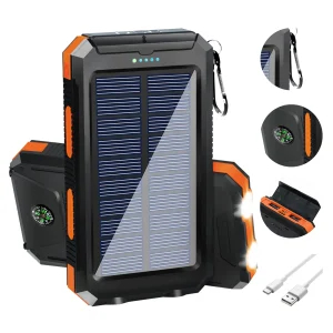 20000mAh Solar Power Bank Portable Solar Charger